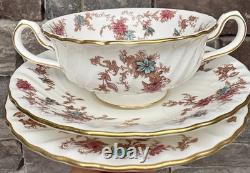 Minton Ancestral S-376 Vintage Bone China 12 Pc Dinnerware Set, England Minton Ancestral S-376 Vintage Bone China 12 Pc Dinnerware Set, England