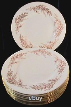Minton Bedford Bone China Dinner Plates (S669) Set of 10 10.5 In. England