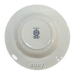 Minton Bellemeade Pattern Bone China England Rimmed Soup Bowls Set Of 12