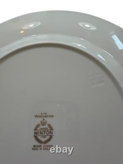 Minton Bone China England K132 Winchester Pattern 10.5 Dinner Plates Set Of 12