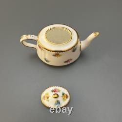 Minton Bone China MINIATURE Tea Set Rose, Pansy, & Forget-me-not Vintage England