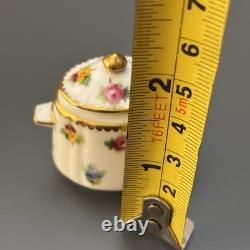 Minton Bone China MINIATURE Tea Set Rose, Pansy, & Forget-me-not Vintage England