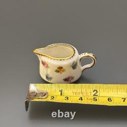 Minton Bone China MINIATURE Tea Set Rose, Pansy, & Forget-me-not Vintage England