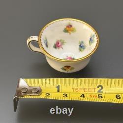 Minton Bone China MINIATURE Tea Set Rose, Pansy, & Forget-me-not Vintage England