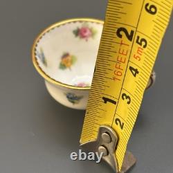 Minton Bone China MINIATURE Tea Set Rose, Pansy, & Forget-me-not Vintage England
