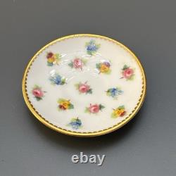 Minton Bone China MINIATURE Tea Set Rose, Pansy, & Forget-me-not Vintage England