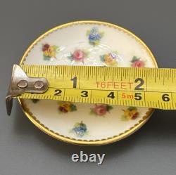 Minton Bone China MINIATURE Tea Set Rose, Pansy, & Forget-me-not Vintage England