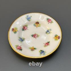 Minton Bone China MINIATURE Tea Set Rose, Pansy, & Forget-me-not Vintage England
