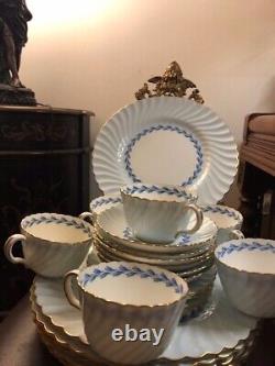 Minton Cheviot Blue China Set Of 22 Pieces, Britain