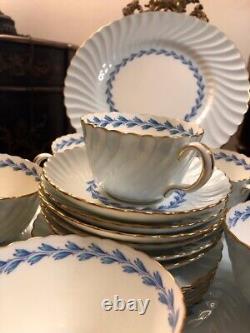 Minton Cheviot Blue China Set Of 22 Pieces, Britain