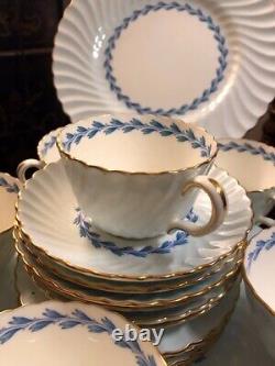 Minton Cheviot Blue China Set Of 22 Pieces, Britain