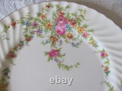 Minton China England Lorraine Cream S561-Floral Swirl-Dinner Plates-Set of 4