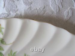 Minton China England Lorraine Cream S561-Floral Swirl-Dinner Plates-Set of 4