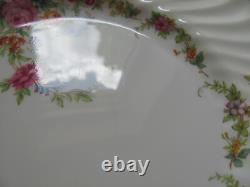 Minton China England Lorraine Cream S561-Floral Swirl-Dinner Plates-Set of 4