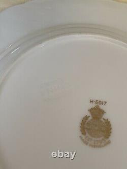 Minton China SET OF 12 MARLOW GOLD, Gold Flowers Scalloped, Salad Plate, 7 3/4