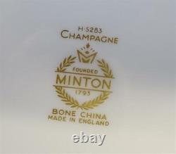 Minton England Champagne Set of 9 Salad Plates Bone China