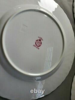 Minton England Gold Rose Set of 5 Dinner Plates Bone China English 10.75'' W
