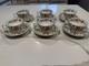 Minton Haddon Hall B1451 Set of 6 Teacups & Saucers, Fine Bone China England
