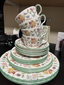 Minton Haddon Hall Bone China Dinner 5 Pieces Set For 4