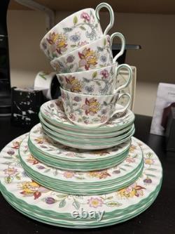 Minton Haddon Hall Bone China Dinner 5 Pieces Set For 4