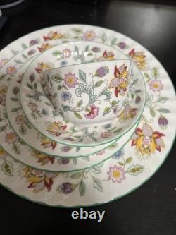 Minton Haddon Hall Bone China Dinner 5 Pieces Set For 4