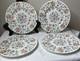 Minton Haddon Hall Dinner Plates 10.5 Bone China Floral Chintz Green Set 4