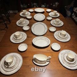 Minton Legacy Bone China 54pc 8 Place Settings + Servers, Mint, Complete Set