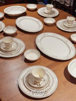 Minton Legacy Bone China 54pc 8 Place Settings + Servers, Mint, Complete Set
