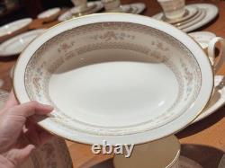 Minton Legacy Bone China 54pc 8 Place Settings + Servers, Mint, Complete Set