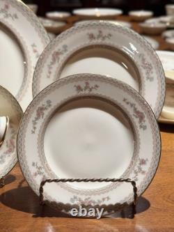 Minton Legacy Bone China 54pc 8 Place Settings + Servers, Mint, Complete Set