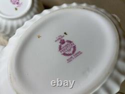 Minton Marlow Bone China Large Teapot, Sugar Bowl, Creamer Set England