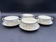 Minton PENROSE Bone China England, Set of 4 Cream Soup Bowls withSaucers