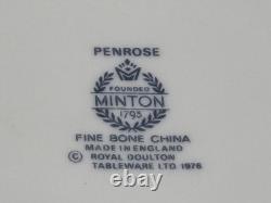 Minton PENROSE Bone China England, Set of 4 Cream Soup Bowls withSaucers