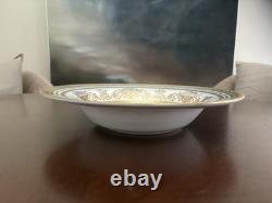 Minton Sutherland Ivory 12 pcs Dinnerware Place setting Rim Soup bowl incl Mint