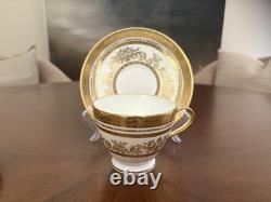 Minton Sutherland Ivory 12 pcs Dinnerware Place setting Rim Soup bowl incl Mint