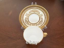 Minton Sutherland Ivory 12 pcs Dinnerware Place setting Rim Soup bowl incl Mint