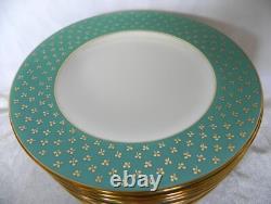 Minton TEAL TURQUOISE Bone China Bread Plates 6.25 (Set of 12) England H5174