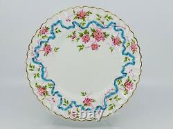 Mintons Blossoms & Blue Ribbon 9 Plates Set of 5