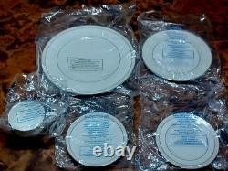 NEW Wedgwood ICING Fine Bone China Five Piece Place Setting Discontinued