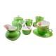 New chelsea staffs Green Floral Antique Tea Set Complete Service For 6 FREE SHIP