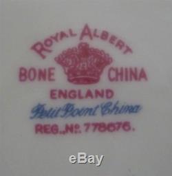 Nice 23 Piece Royal Albert England PETIT POINT Bone China Tea Set Service For 6