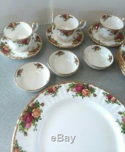 Old Country Roses China 46 Pc Set Royal Doulton Albert England Unused Vtg