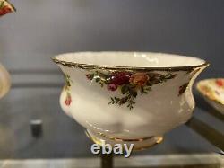 Old Country Roses Royal Albert 1962 Tea/Saucer Set Of 8 Bone China England
