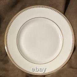 One Vera Wang Wedgwood Vera Lace Gold Bone China Five-Piece Dinner Set England