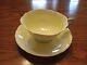 PARAGON China (England) BUTTERFLY Handle Cup & Saucer Yellow & Green NICE