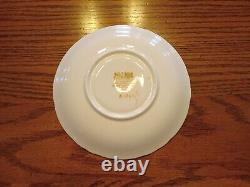 PARAGON China (England) BUTTERFLY Handle Cup & Saucer Yellow & Green NICE