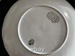 PEMBROKE by AYNSLEY BONE CHINA ENGLAND SET OF 9ITEMS, 6 SALAT PLATES, 3 SERVINGS