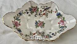 PEMBROKE by AYNSLEY BONE CHINA ENGLAND SET OF 9ITEMS, 6 SALAT PLATES, 3 SERVINGS