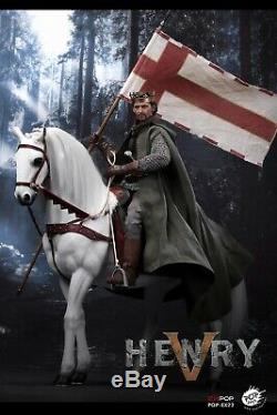 POPTOYS EX22 1/6 King Henry V of England with 2 Head Model & War Horse Model Set