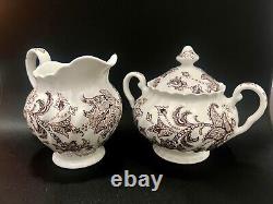 Paisley Brown Ironstone by Johnson Bros England Fine China Set of 44 Pieces